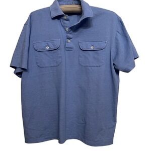 Michael Kors Women's Large Light Blue Summer‎ Short Sleeves Polo